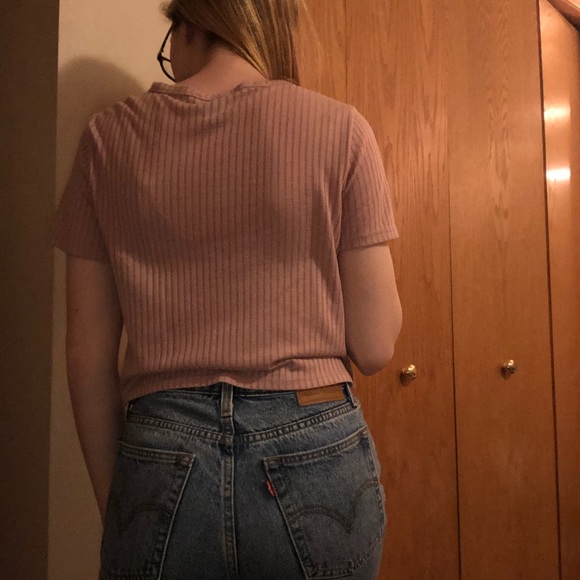 Pink and Shear Crop Top - Picture 3 of 4